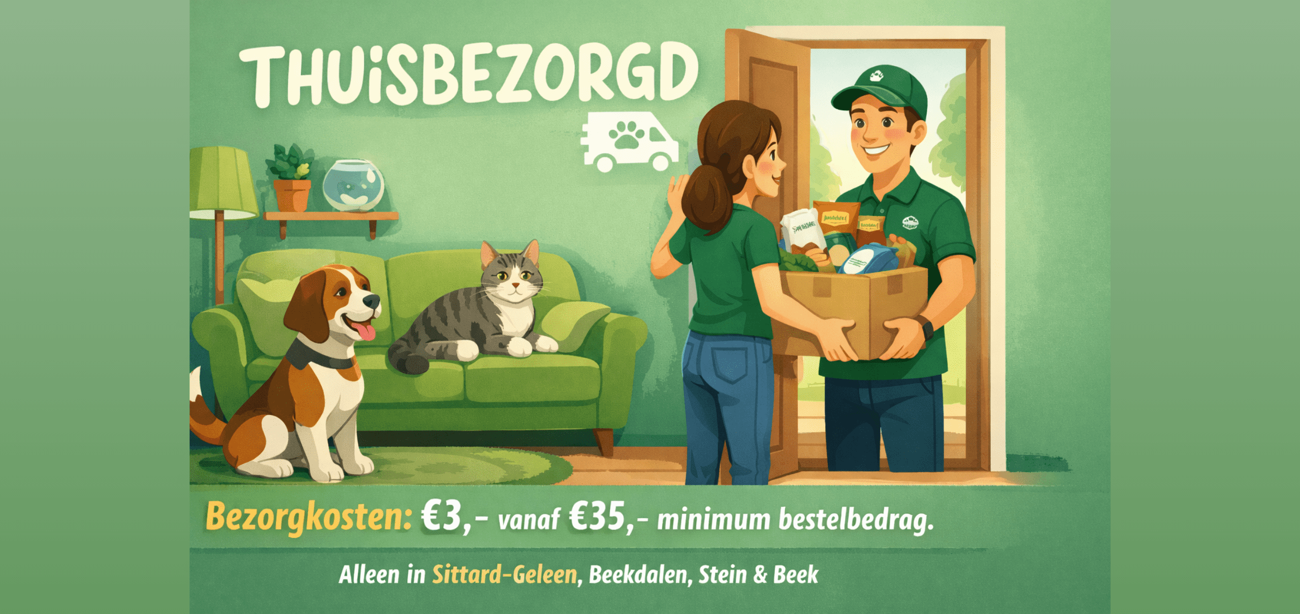Dierenshop Sittard dierenwinkel huisdieren accessoires verzorging en voeders.